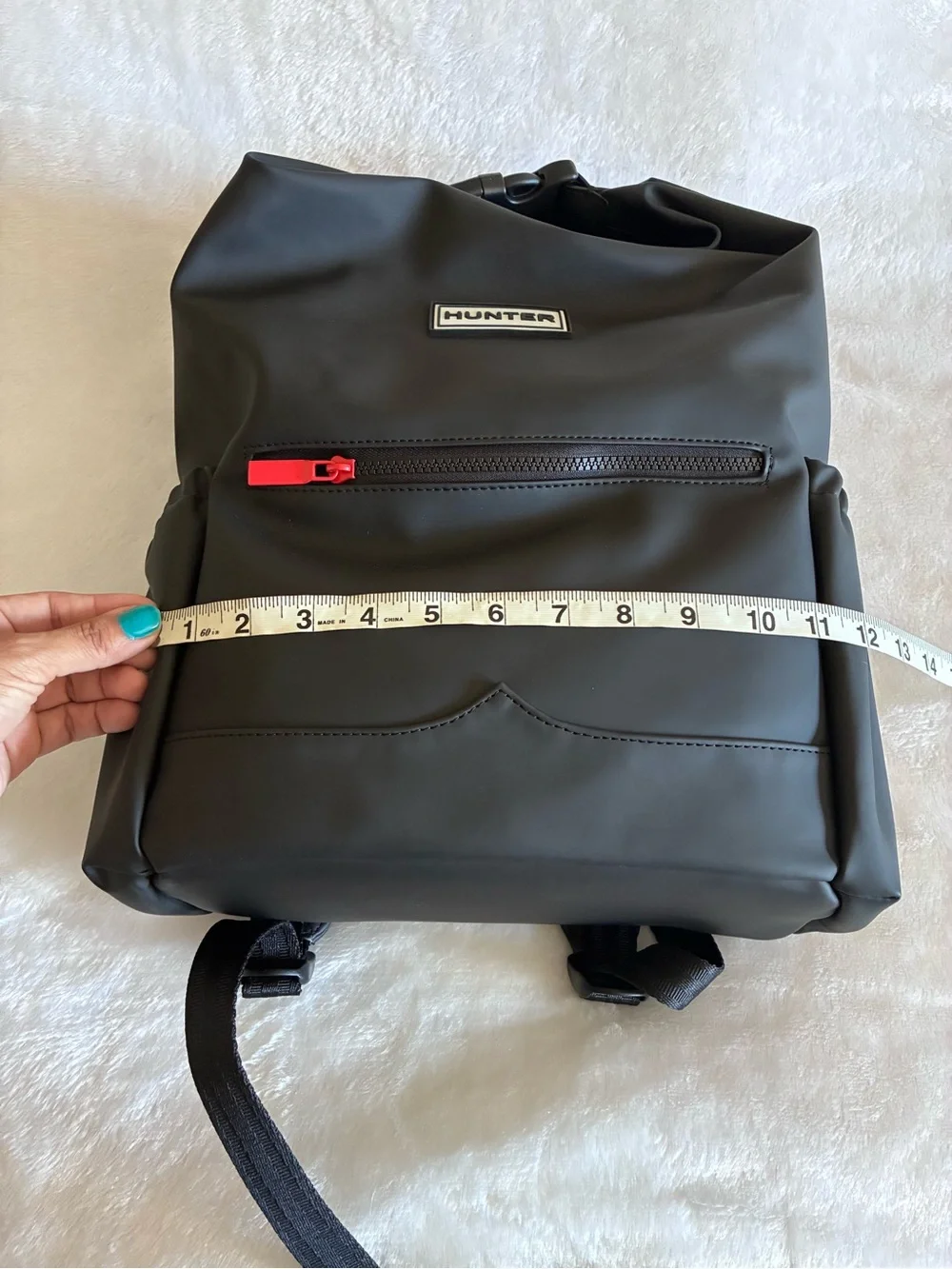 Hunter Black Backpack with Red Trim - Bag